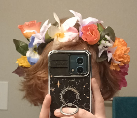 Multicolor flower crown