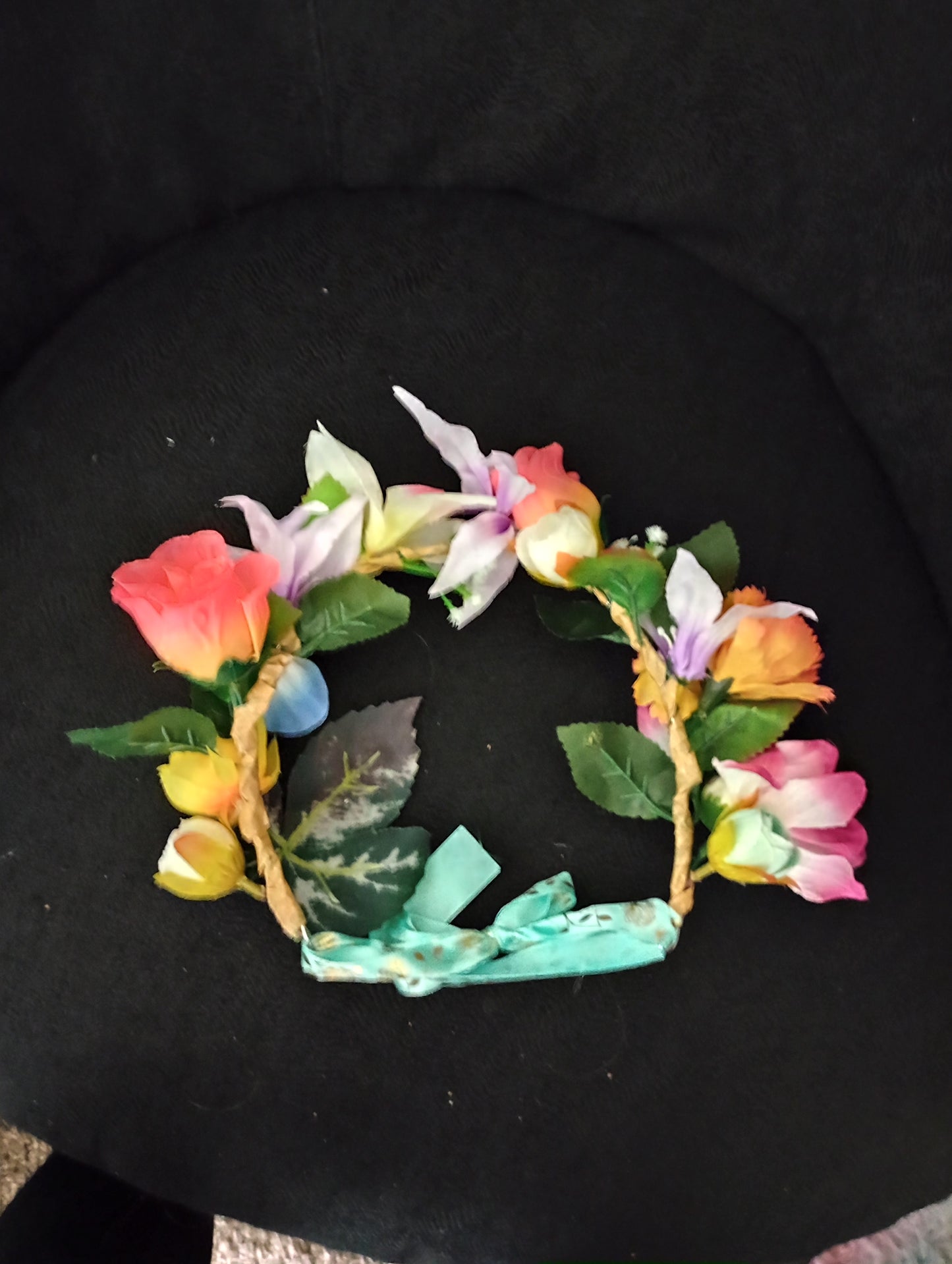 Multicolor flower crown