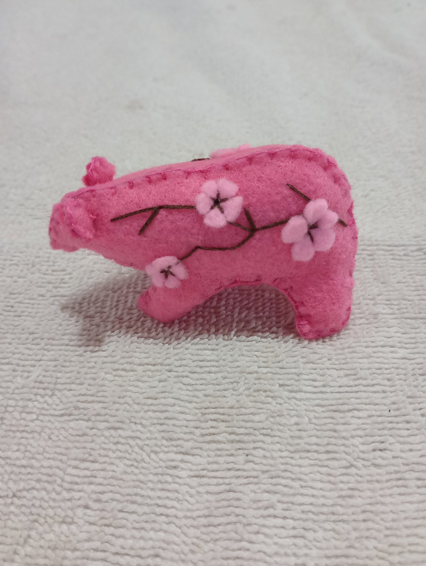 Sakura bear guy crystal: rose quartz