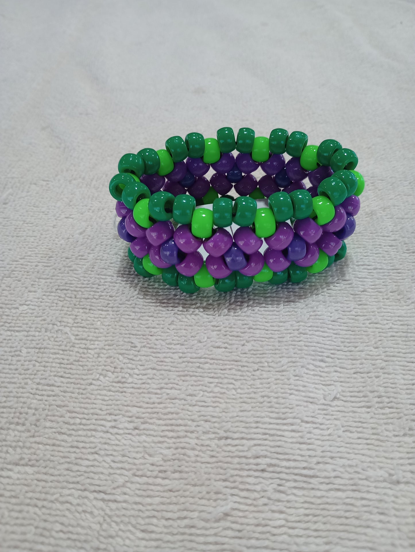 Green and purple x cuff