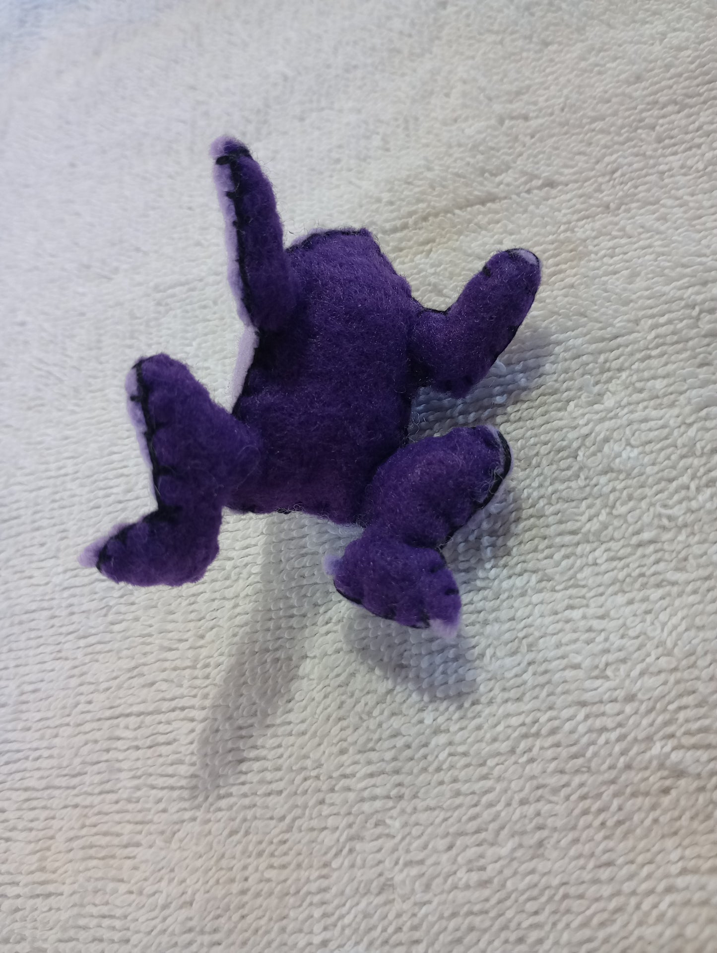 Purple frog guy crystal: opalite